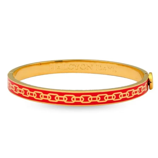 Náramek 6.1 cm Chain Red & Gold