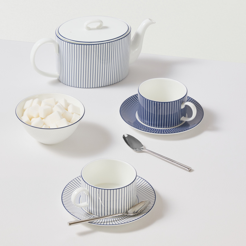 Stolovan&iacute; mix anglick&yacute; kostn&iacute; porcel&aacute;n na čaj Gio Blue Wedgwood