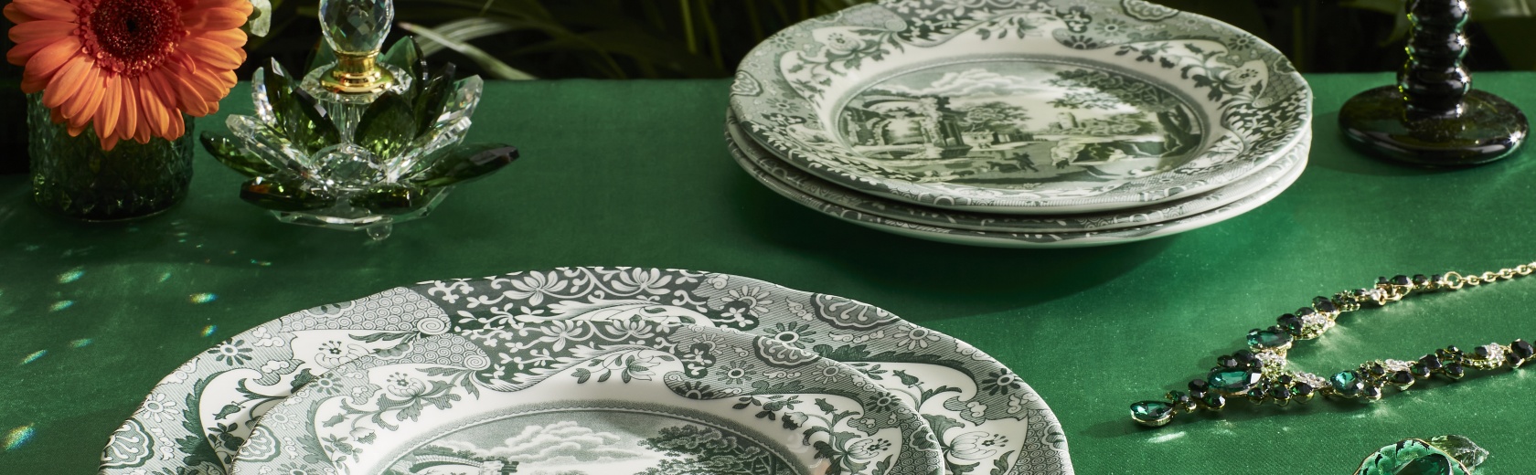 SPODE HERITAGE GREEN ITALIEN STOLOVANI