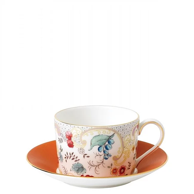 Šálek a podšálek na čaj Rococo Flowers 0.15 l