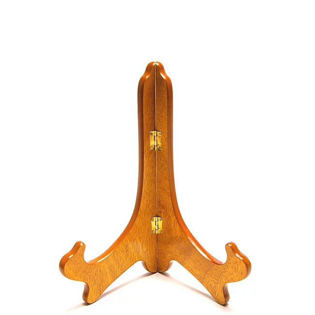 Dřevěný stojan na talíře Gold 25-45 cm