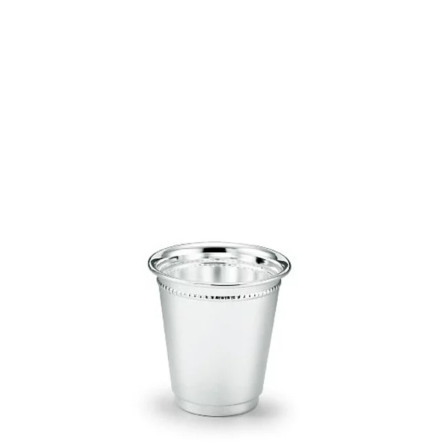 Postříbřený pohár Perlinato 7 cm