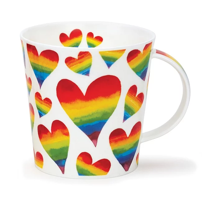 Rainbow Hearts hrnek 0.48 l