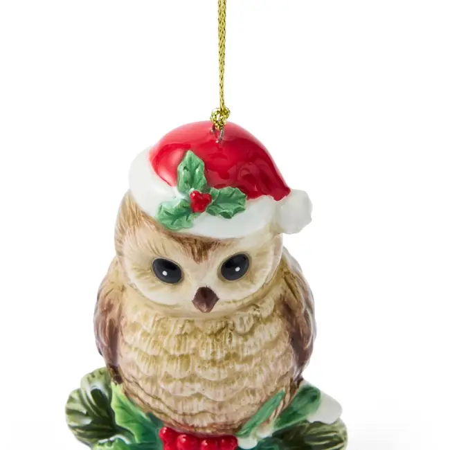 Owl ornament dekorace 10 cm