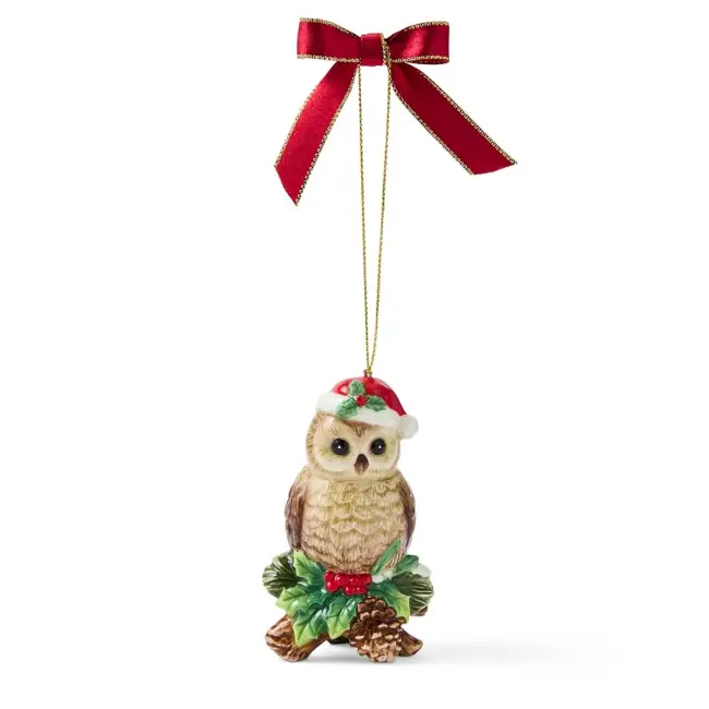 Owl ornament dekorace 10 cm