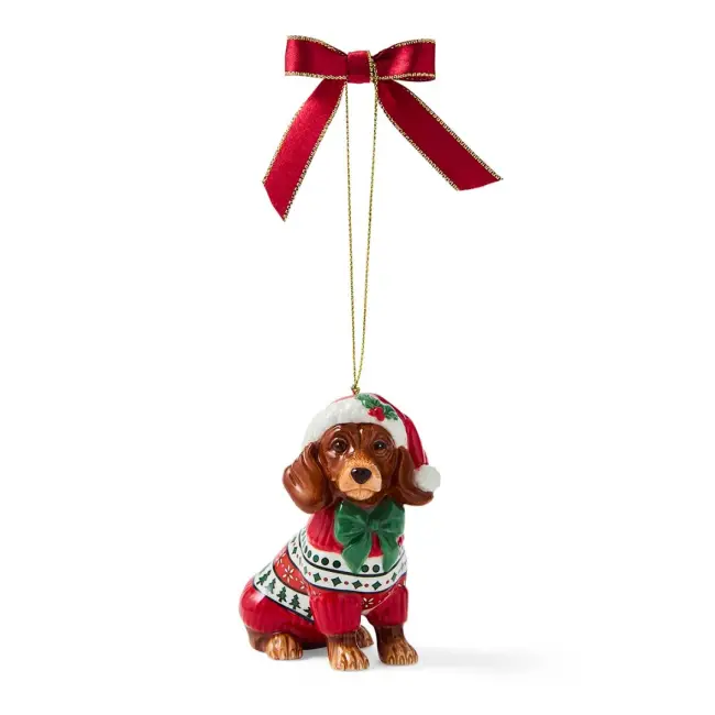 Dachshund wearing dekorace 9.2 cm